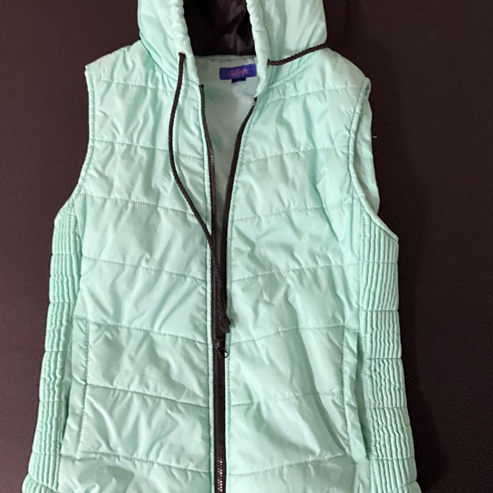 Light lime puffer vest